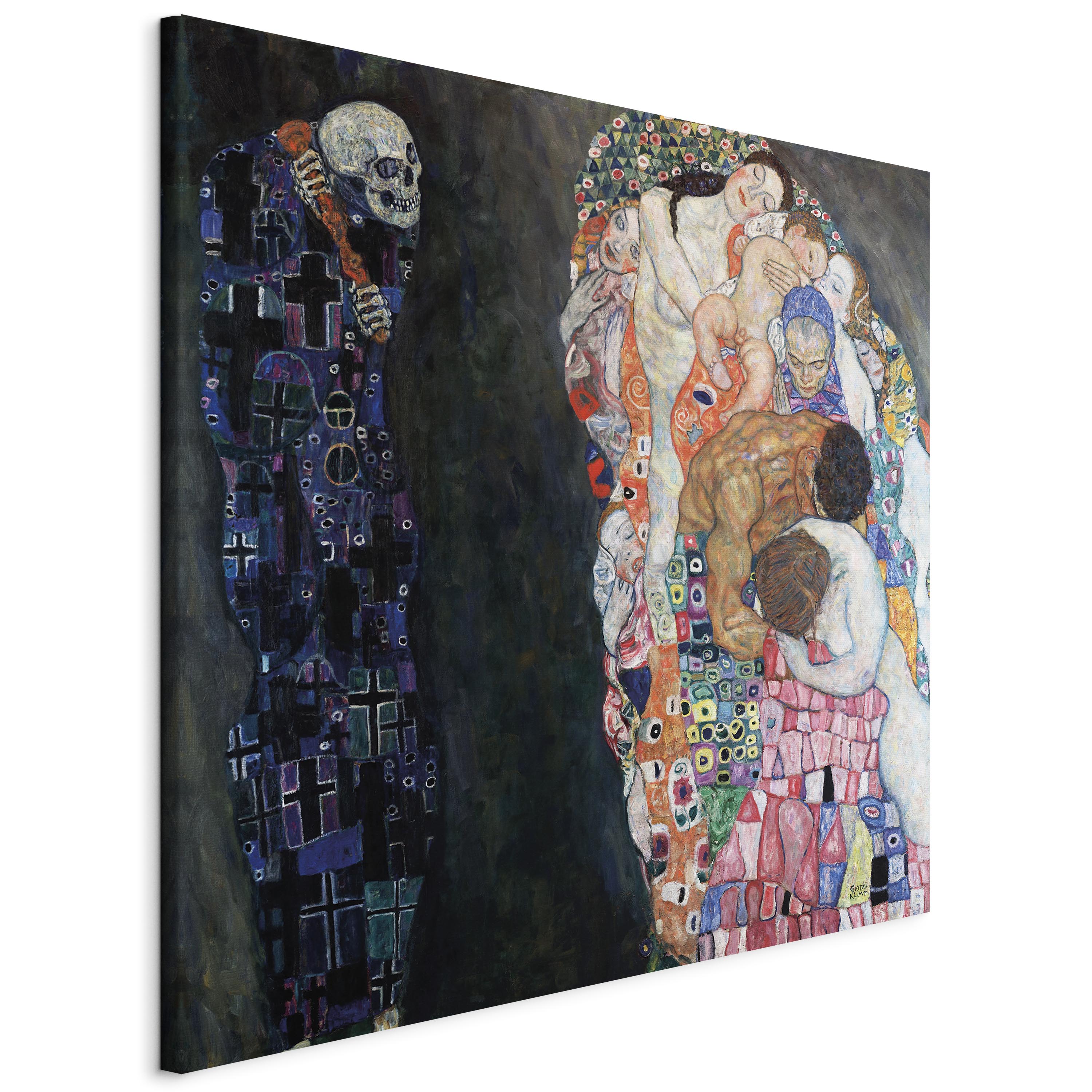 Canvas Print Death and Life - Multicoloured