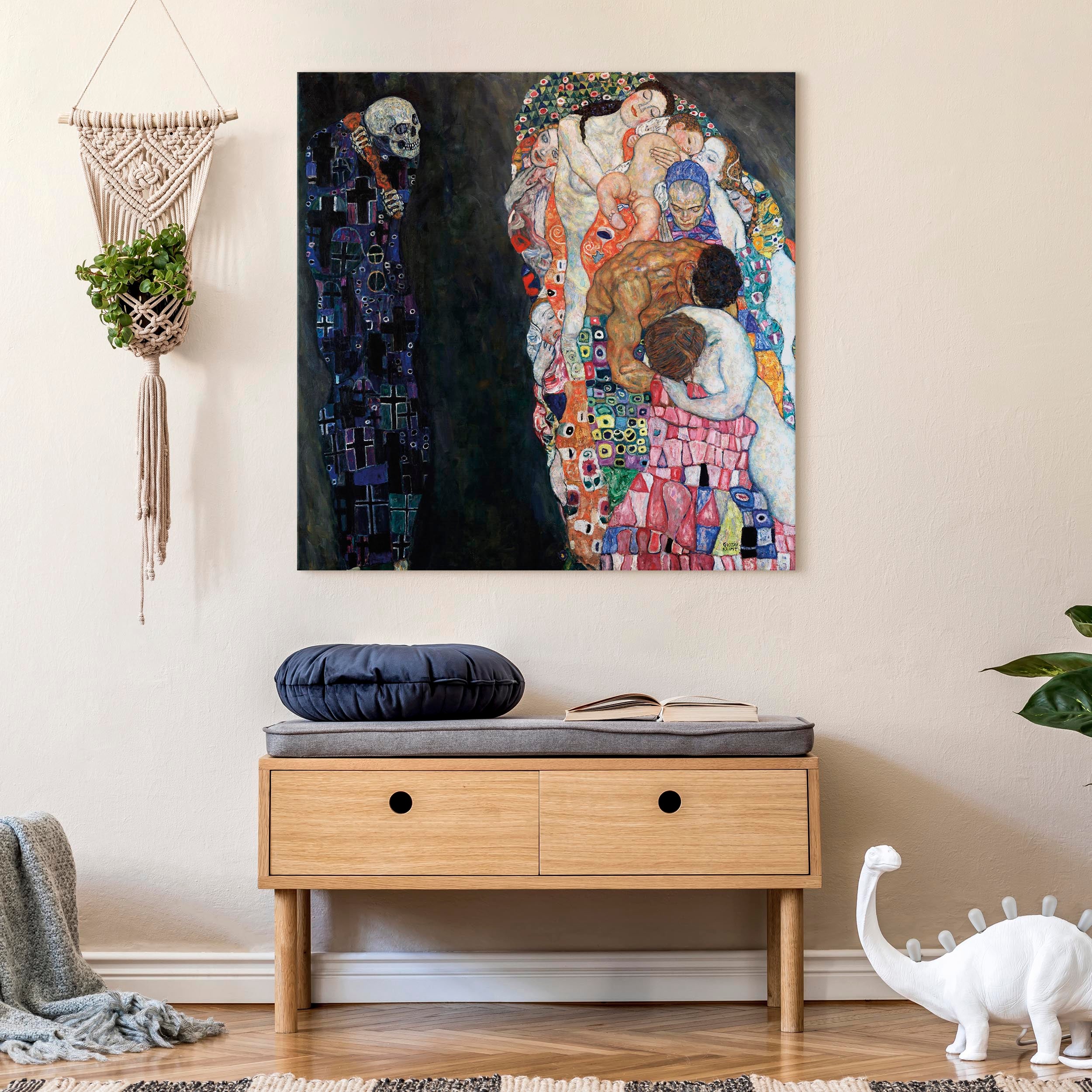 Canvas Print Death and Life - Multicoloured