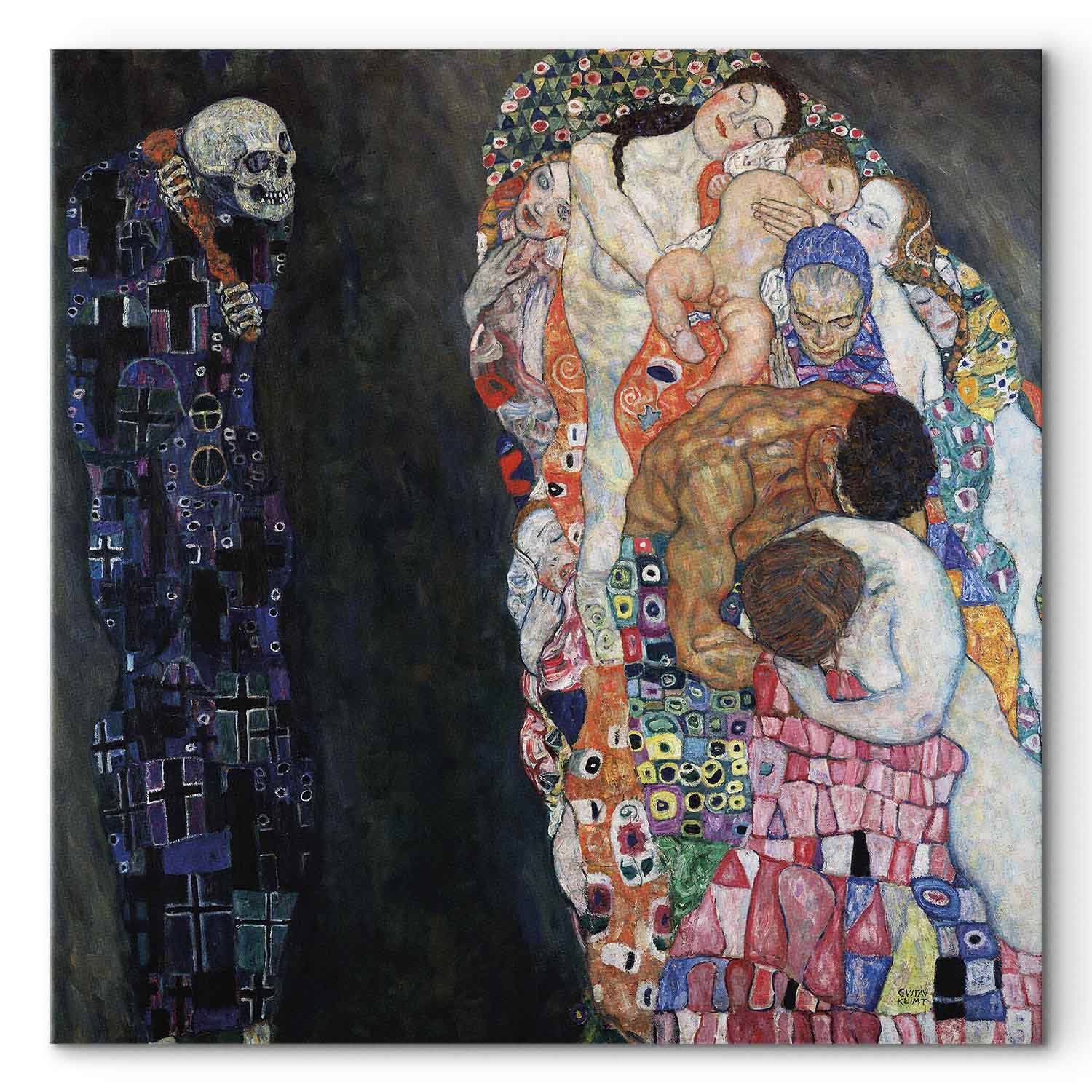 Gustav Klimt Death and Life Classic Canvas Print