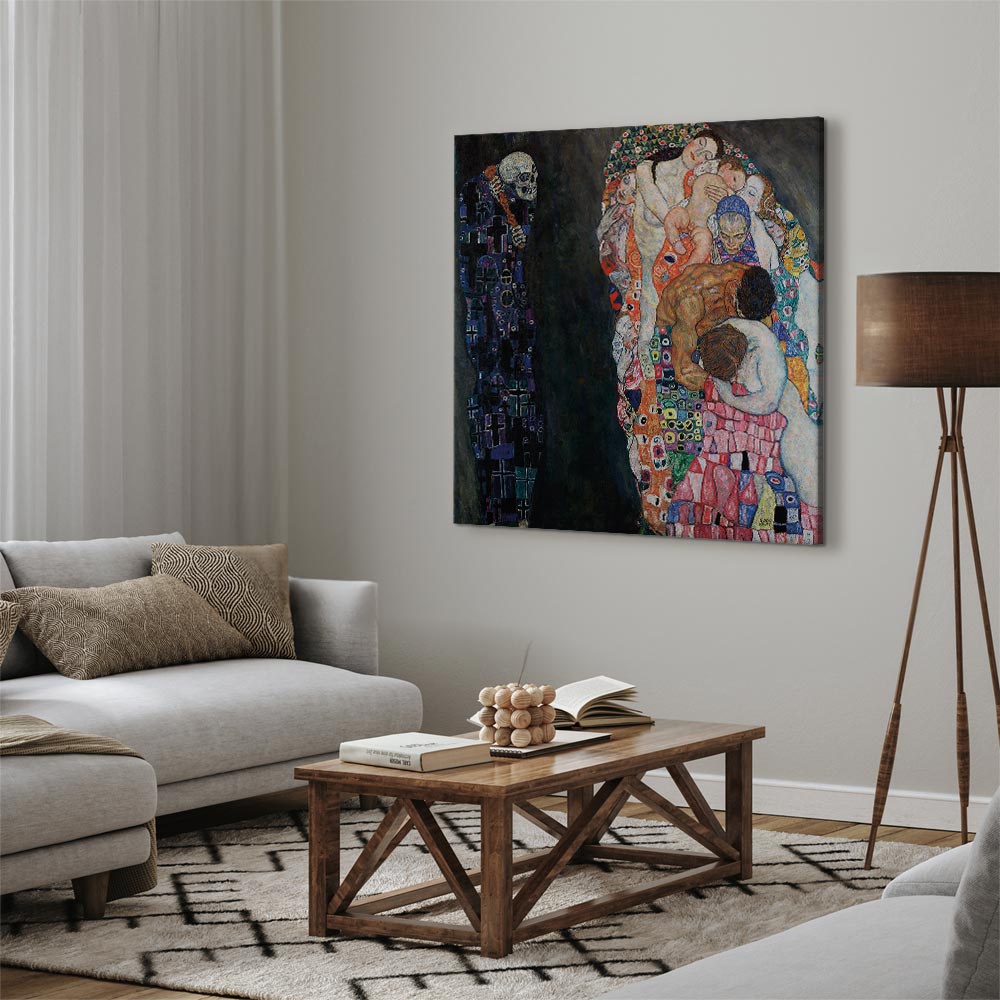 Canvas Print Death and Life - Multicoloured