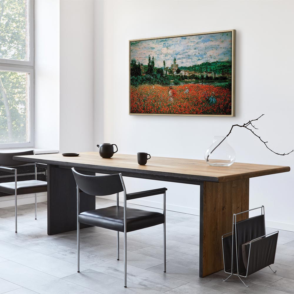 Monet Poppy Field near Vétheuil Impressionist Canvas Print