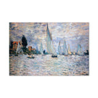Monet Sailboats Regatta in Argenteuil Classic Canvas Print