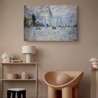 Monet Sailboats Regatta in Argenteuil Classic Canvas Print