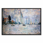 Monet Sailboats Regatta in Argenteuil Classic Canvas Print