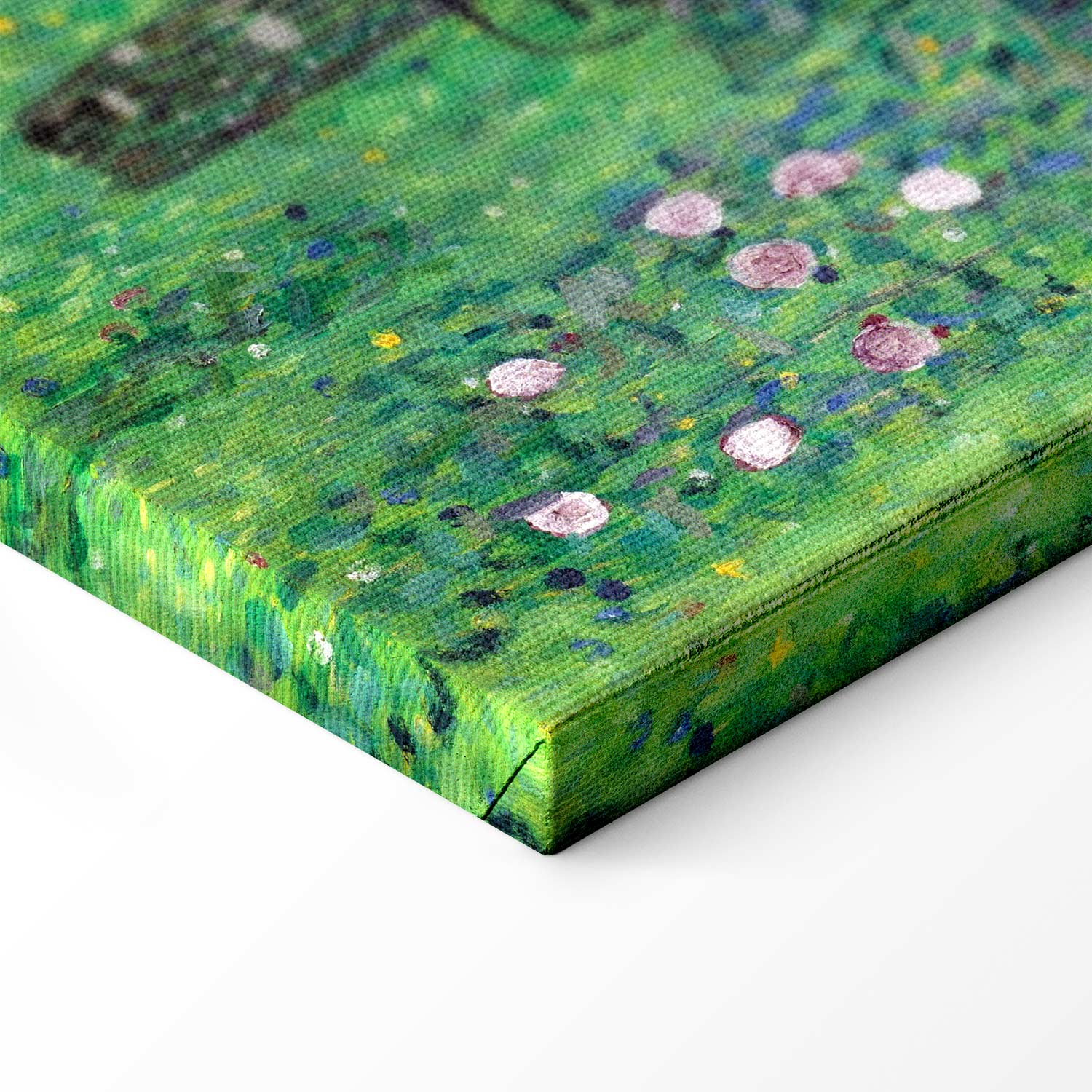 Klimt Roses in Forest Nature Canvas Print