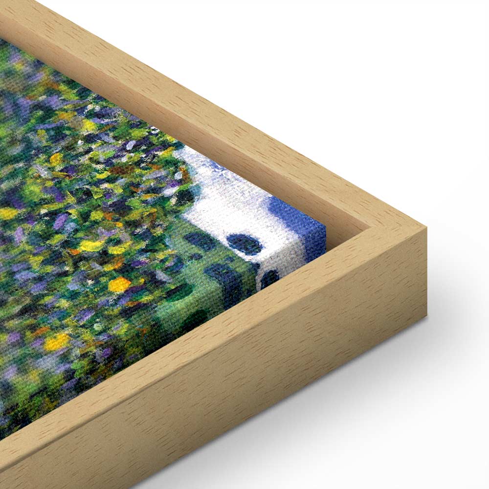 Klimt Roses in Forest Nature Canvas Print