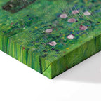 Klimt Roses in Forest Nature Canvas Print