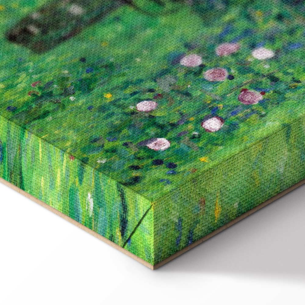 Klimt Roses in Forest Nature Canvas Print