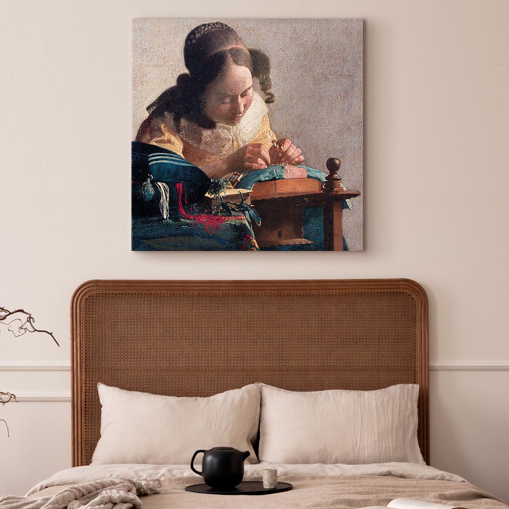 Vermeer The Lacemaker Classic Canvas Print