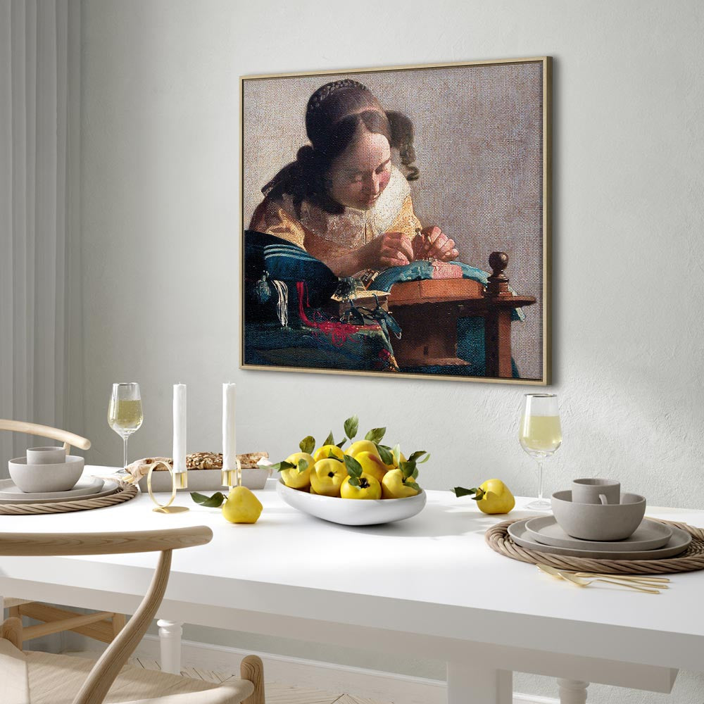 Vermeer The Lacemaker Classic Canvas Print