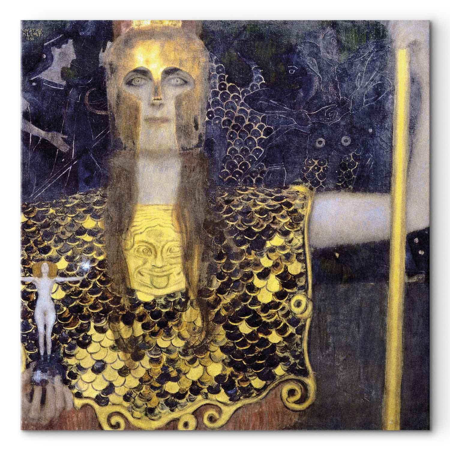 Pallas Athene Gustav Klimt Classic Canvas Print