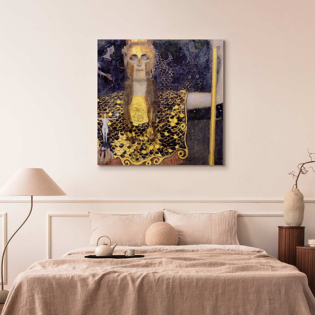 Pallas Athene Gustav Klimt Classic Canvas Print