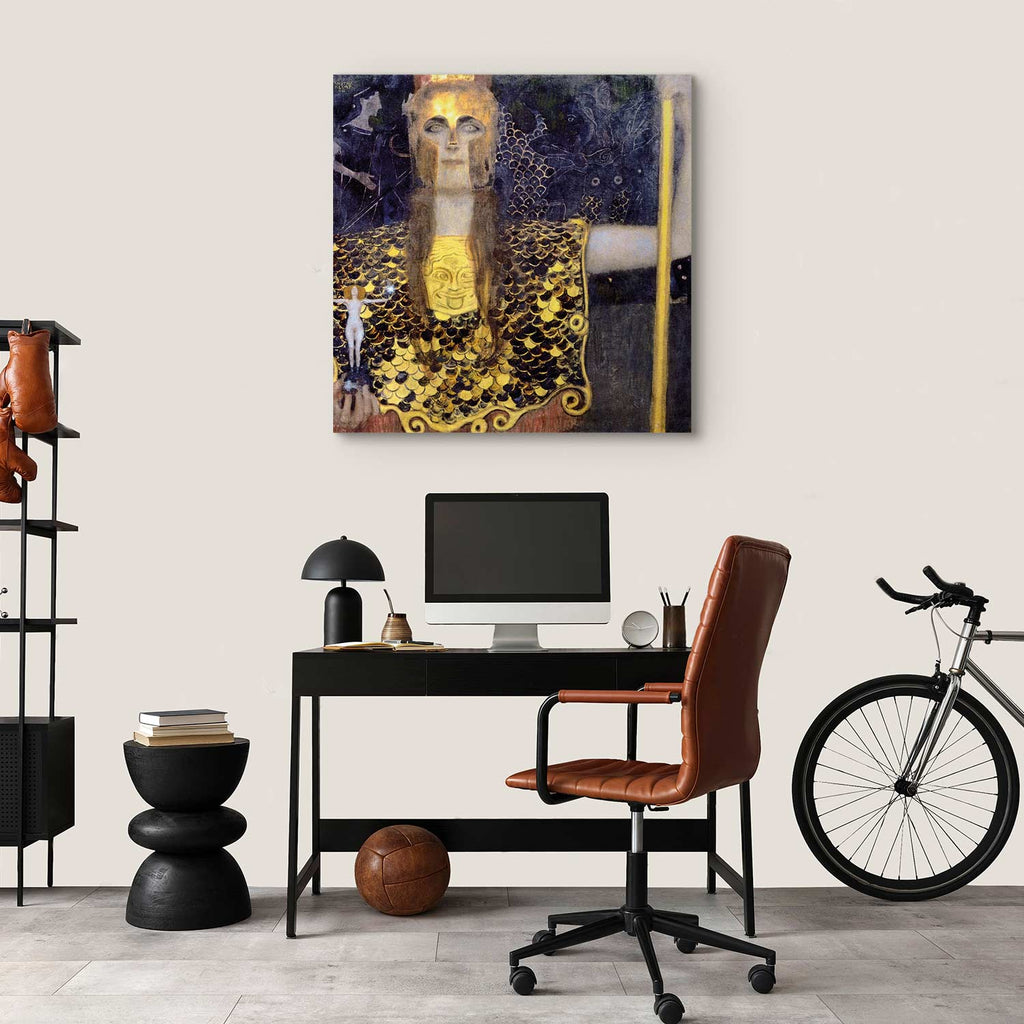 Pallas Athene Gustav Klimt Classic Canvas Print