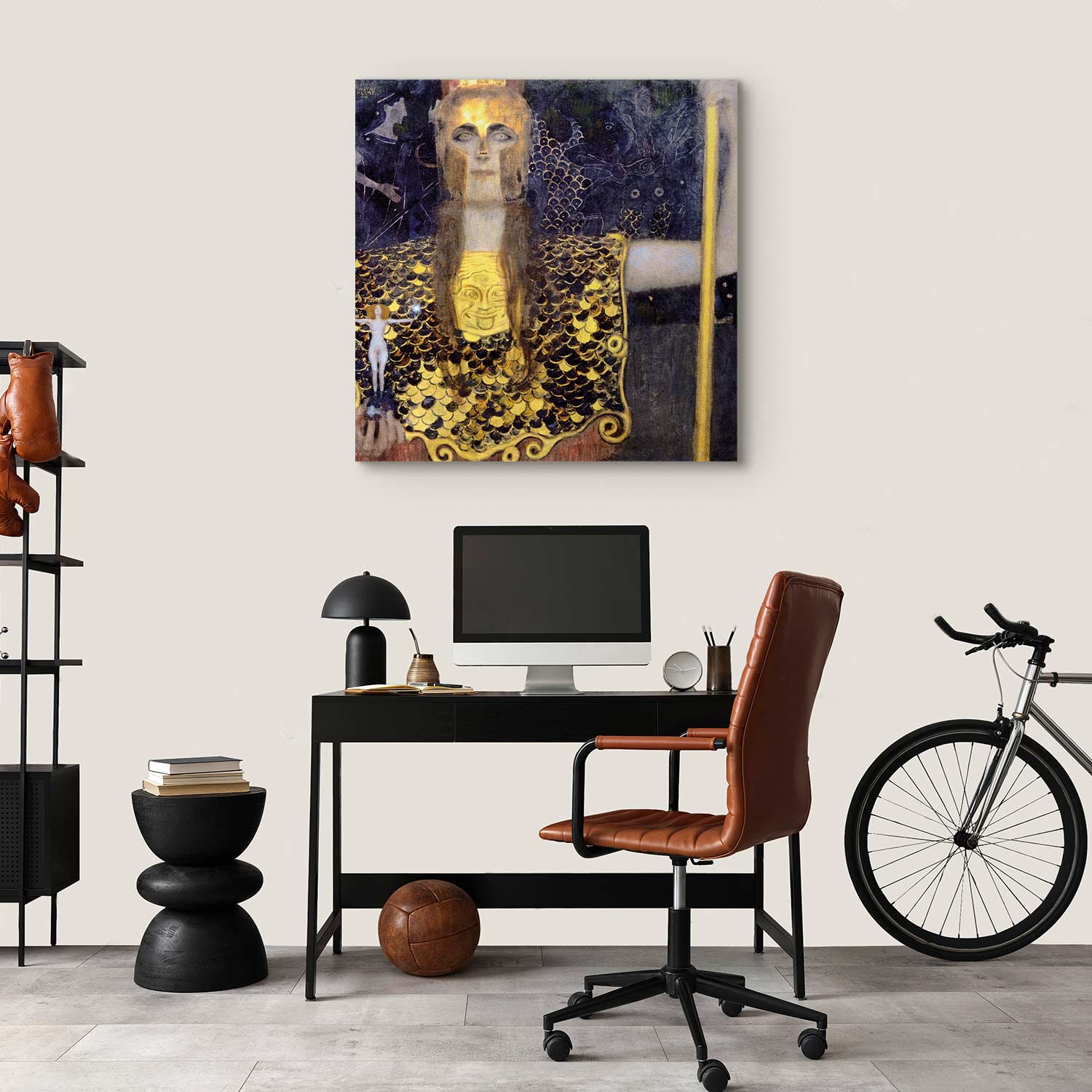 Pallas Athene Gustav Klimt Classic Canvas Print