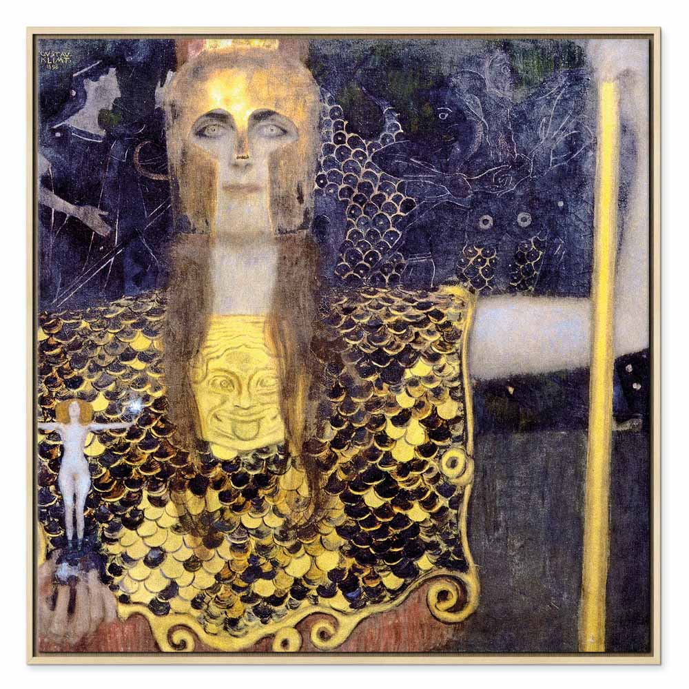 Pallas Athene Gustav Klimt Classic Canvas Print