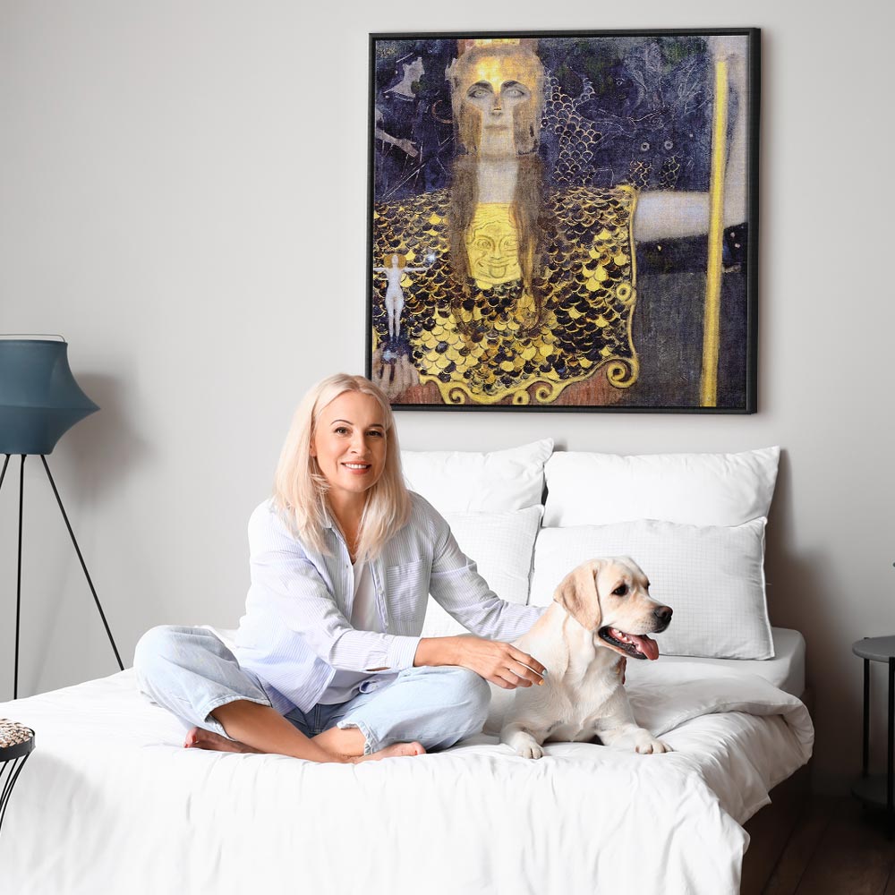 Pallas Athene Gustav Klimt Classic Canvas Print