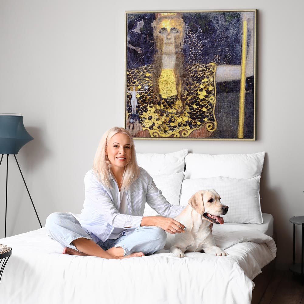 Pallas Athene Gustav Klimt Classic Canvas Print