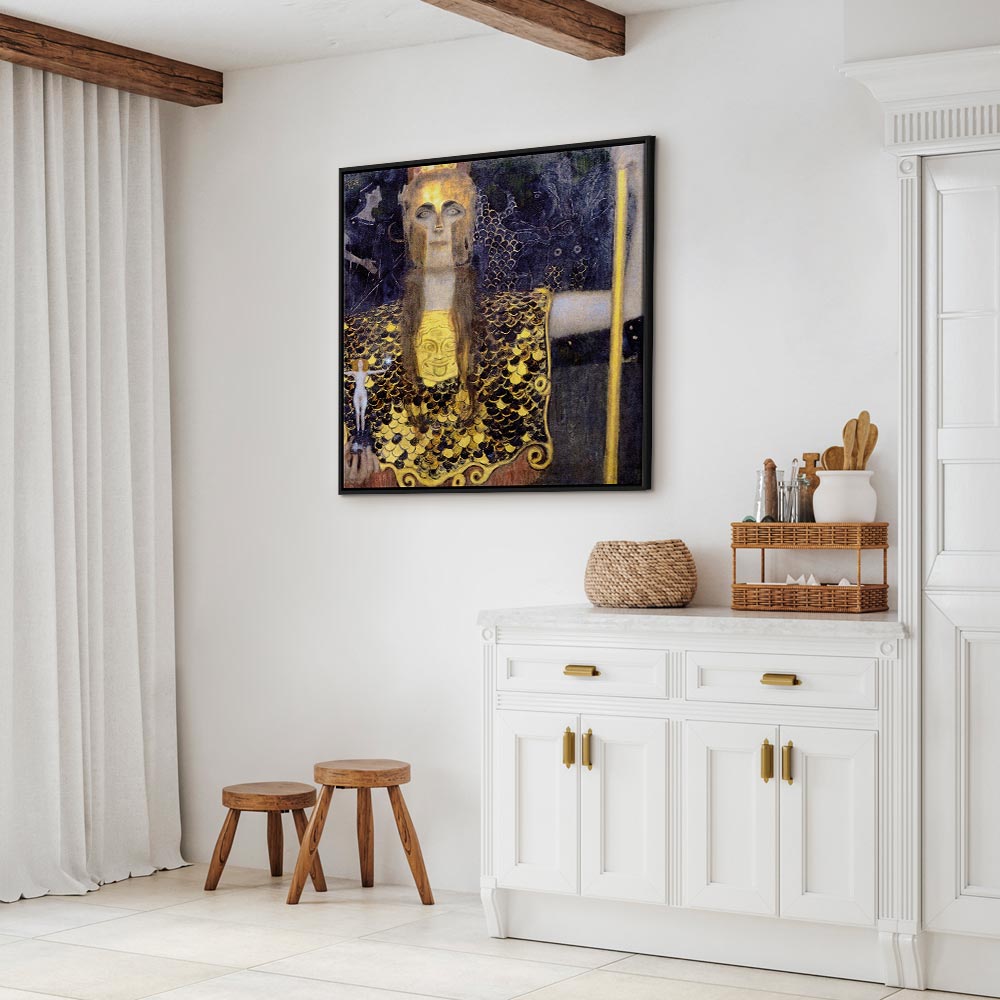 Pallas Athene Gustav Klimt Classic Canvas Print