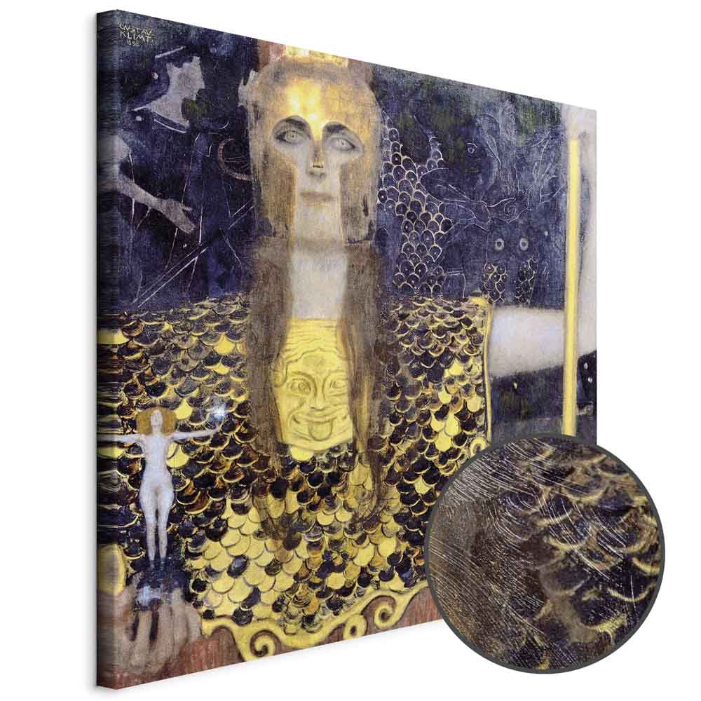 Pallas Athene Gustav Klimt Classic Canvas Print
