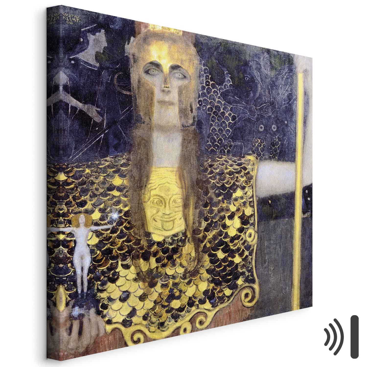 Pallas Athene Gustav Klimt Classic Canvas Print