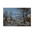 Winter Village Games Classic DIY Large Canvas Print