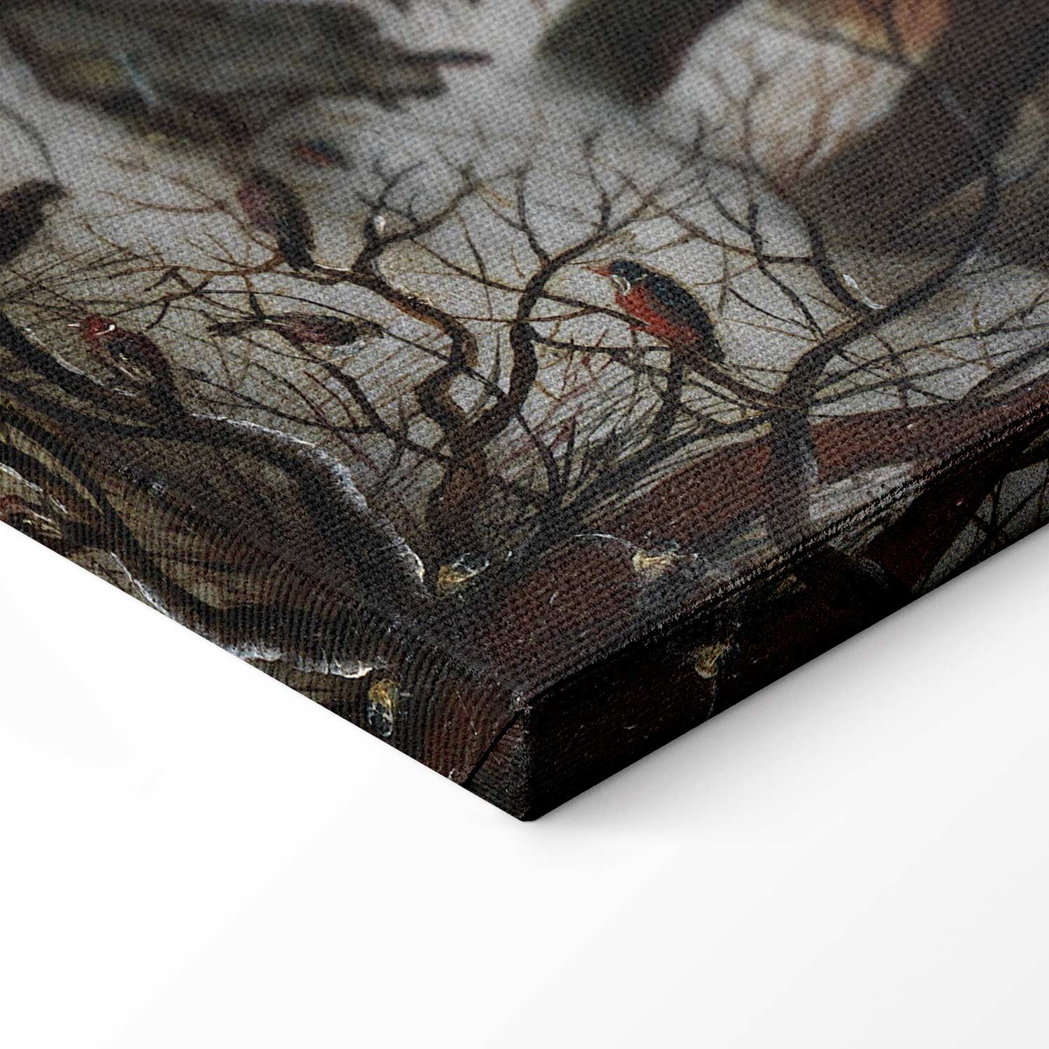 Winter Landscape Bird Trap Classic Canvas Print