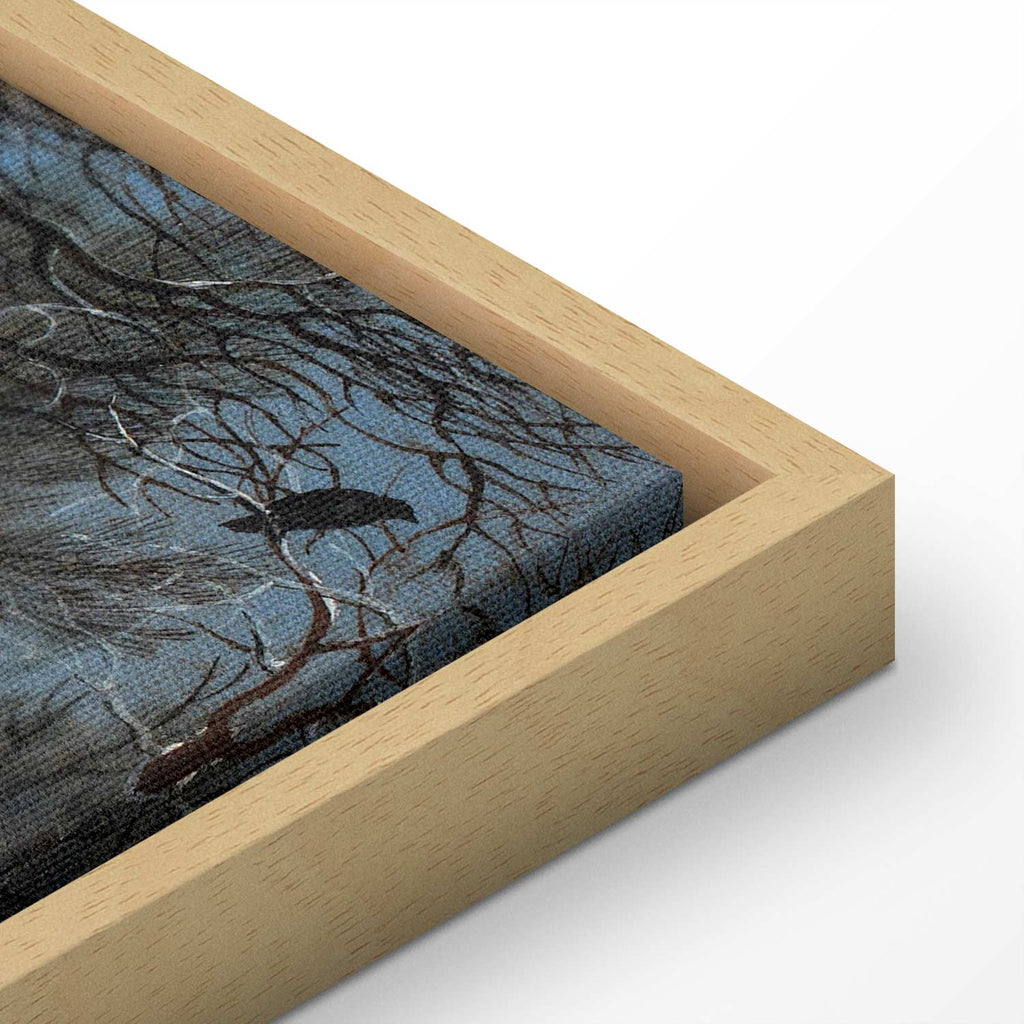 Winter Landscape Bird Trap Classic Canvas Print