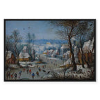 Winter Landscape Bird Trap Classic Canvas Print