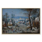 Winter Landscape Bird Trap Classic Canvas Print
