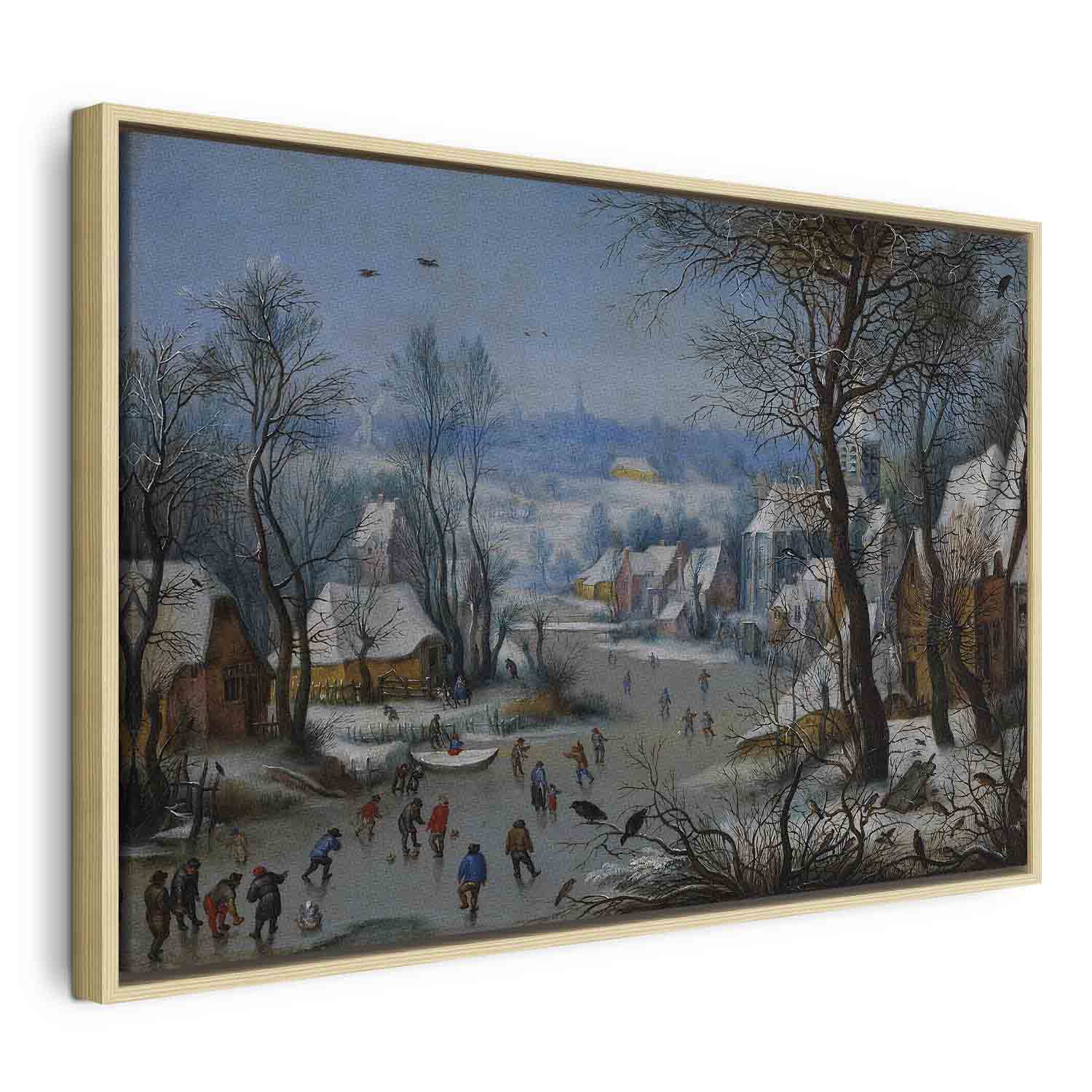 Winter Landscape Bird Trap Classic Canvas Print