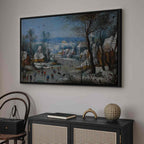 Winter Landscape Bird Trap Classic Canvas Print