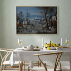 Winter Landscape Bird Trap Classic Canvas Print