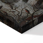 Winter Landscape Bird Trap Classic Canvas Print