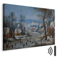 Winter Landscape Bird Trap Classic Canvas Print