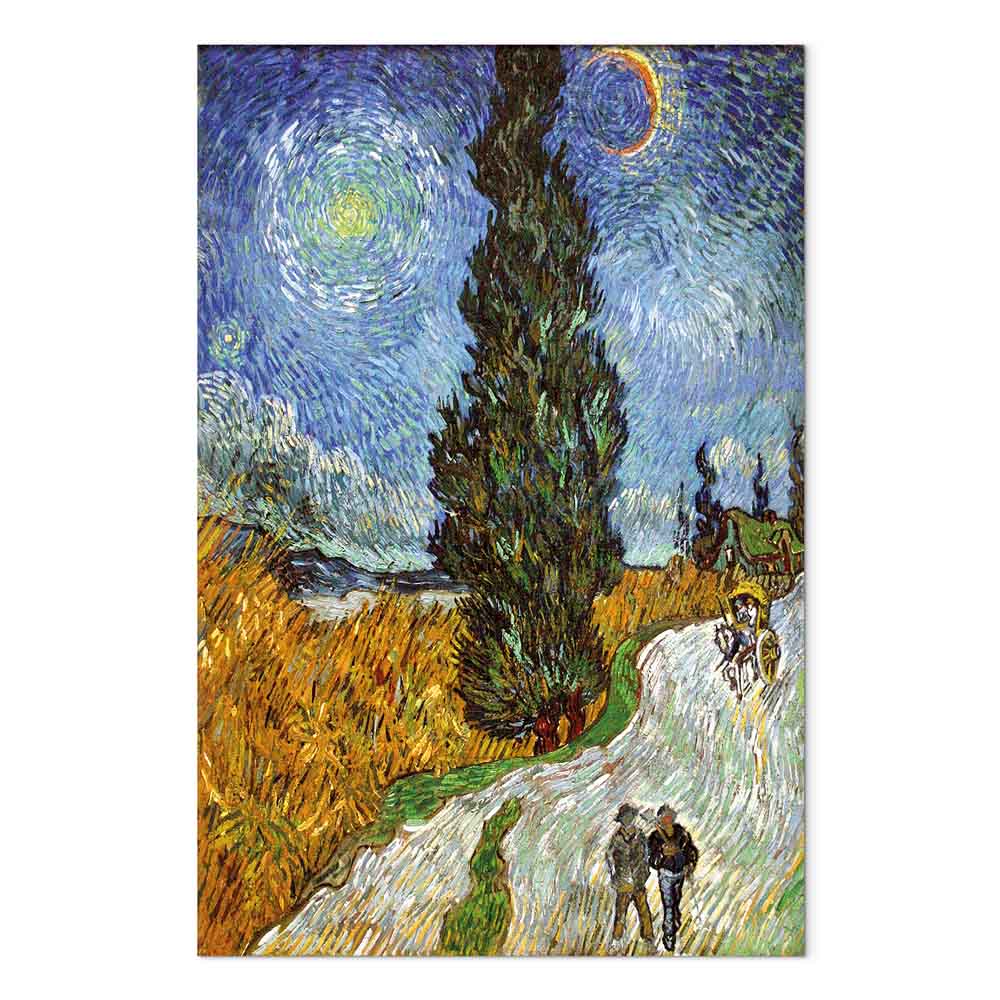 Cypress Road Starry Night Classic Canvas Print