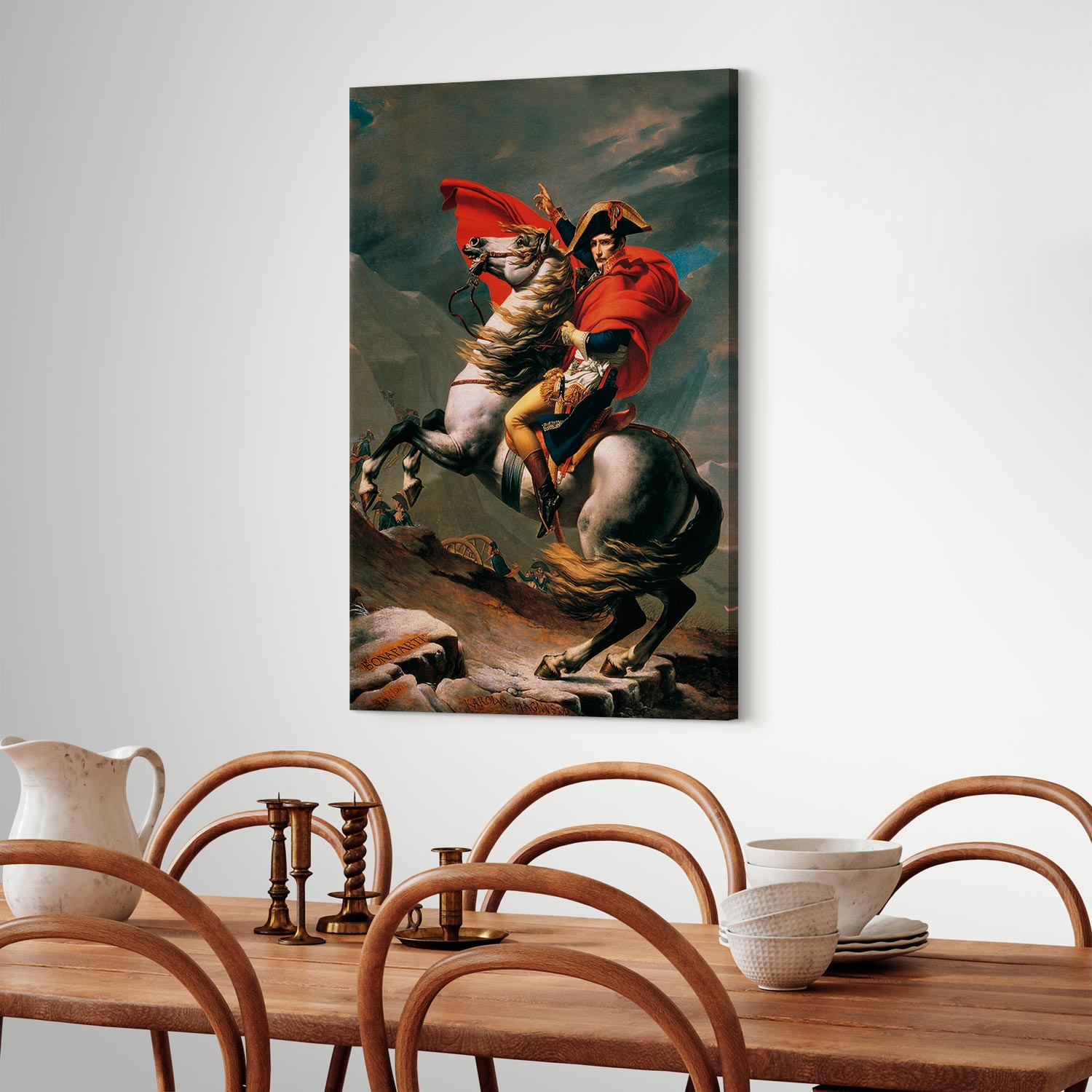 Napoleon Crossing the Alps Classic Canvas Print