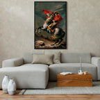 Napoleon Crossing the Alps Classic Canvas Print