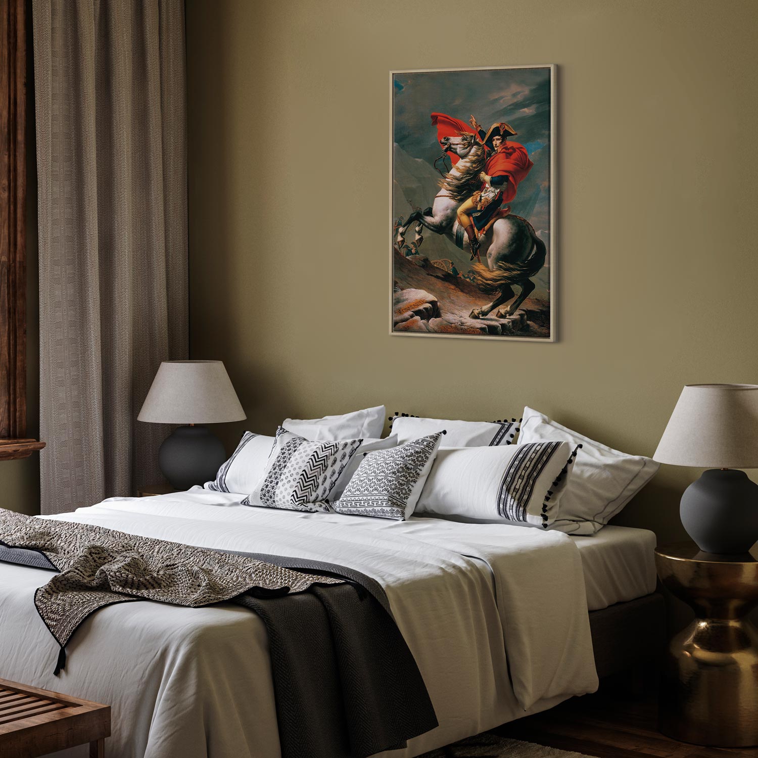 Napoleon Crossing the Alps Classic Canvas Print