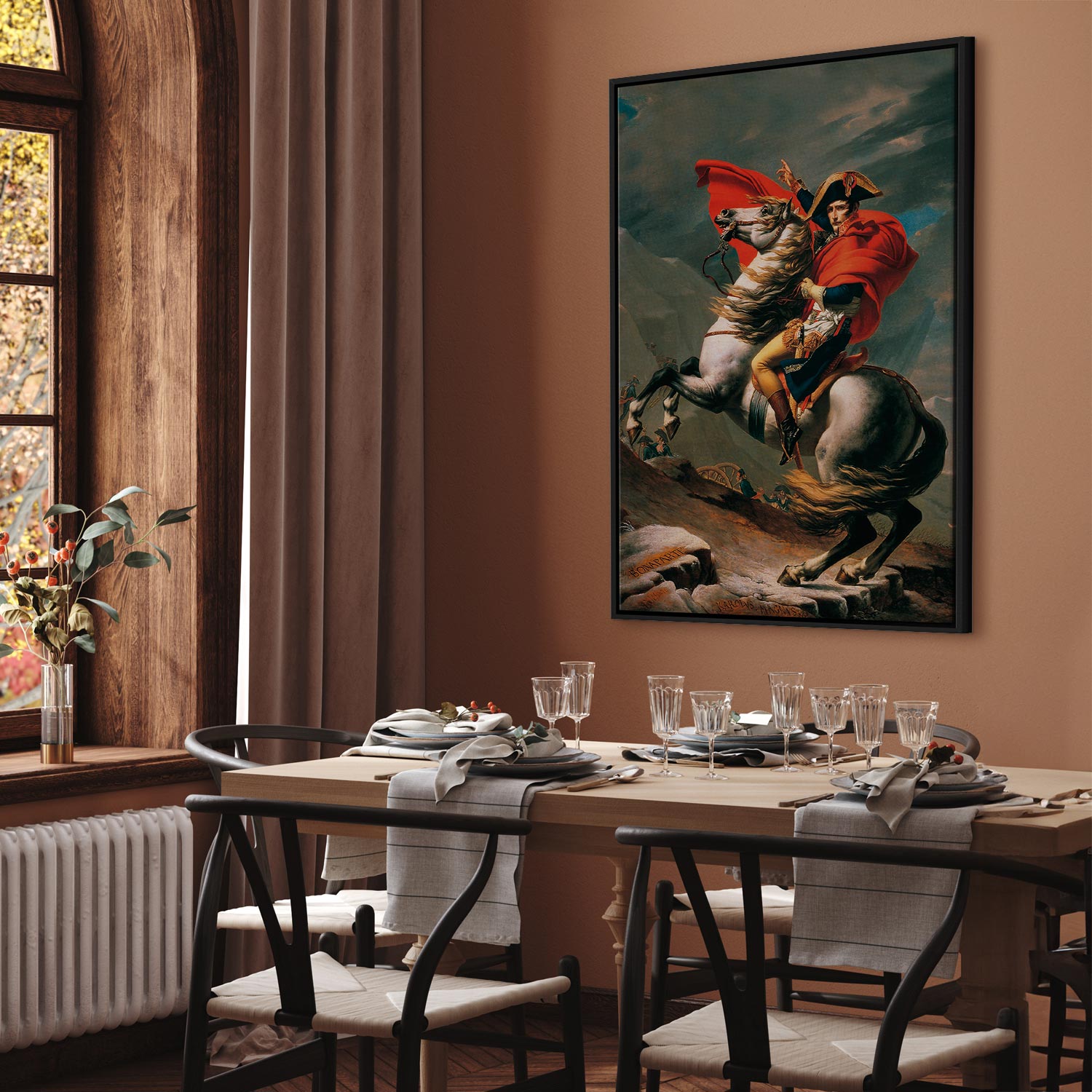 Napoleon Crossing the Alps Classic Canvas Print