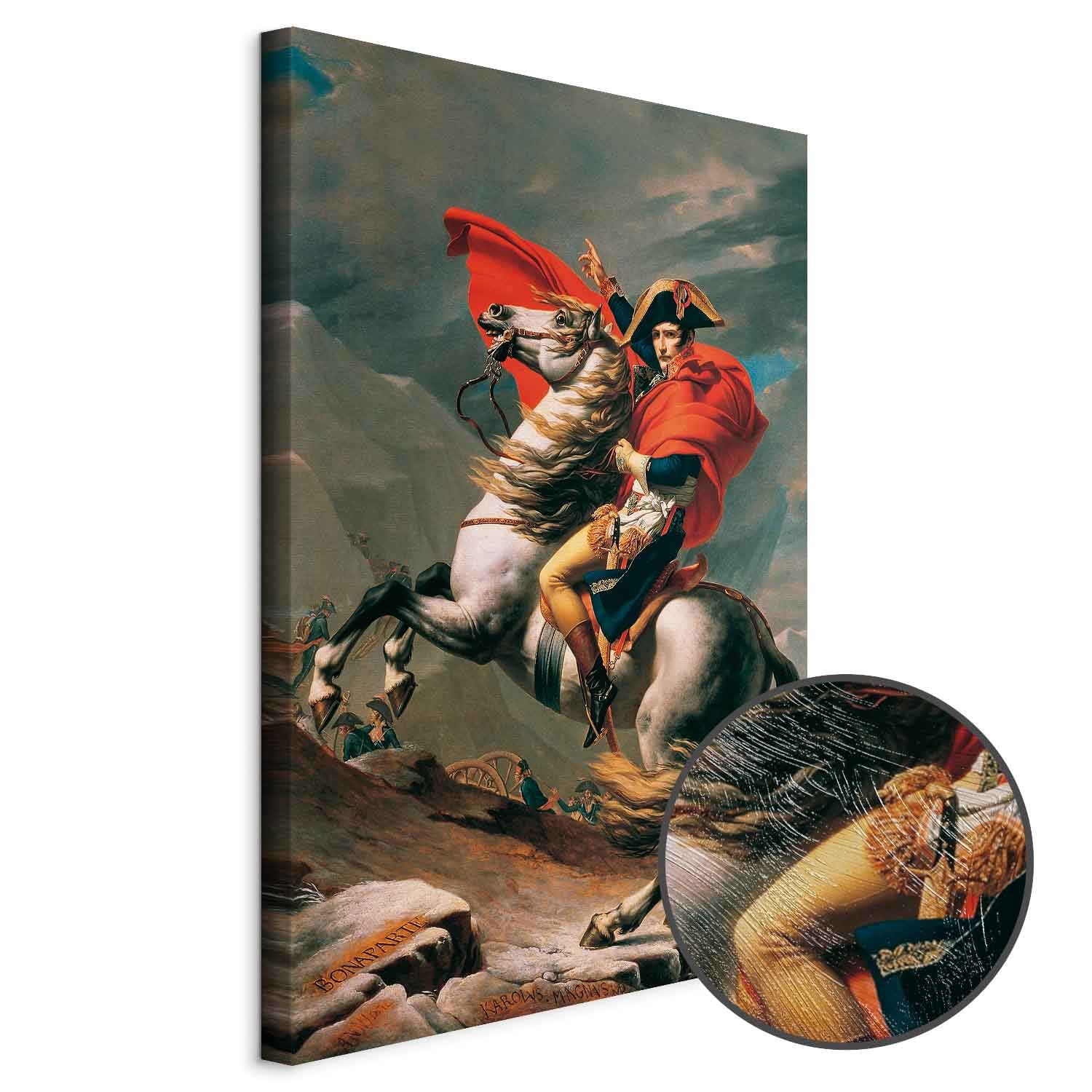 Napoleon Crossing the Alps Classic Canvas Print
