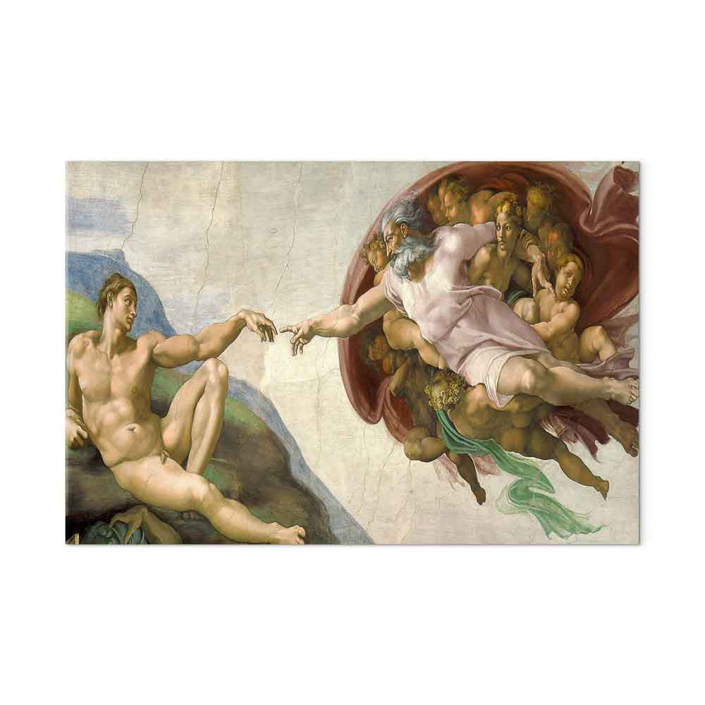 Creation of Adam Renaissance Reproduction Canvas Print