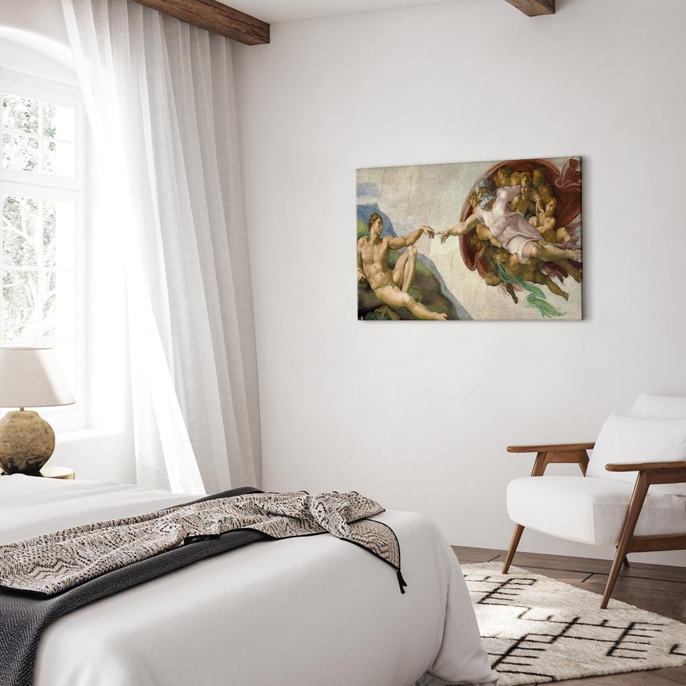 Creation of Adam Renaissance Reproduction Canvas Print