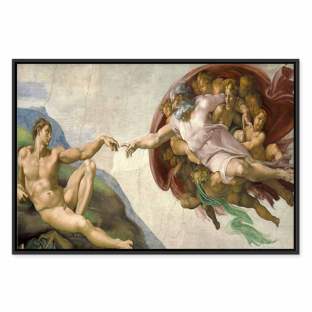 Creation of Adam Renaissance Reproduction Canvas Print