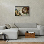 Creation of Adam Renaissance Reproduction Canvas Print