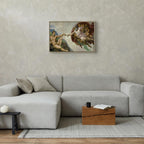 Creation of Adam Renaissance Reproduction Canvas Print