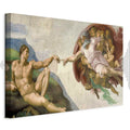 Creation of Adam Renaissance Reproduction Canvas Print