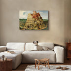 Tower of Babel Renaissance Architecture Canvas Print