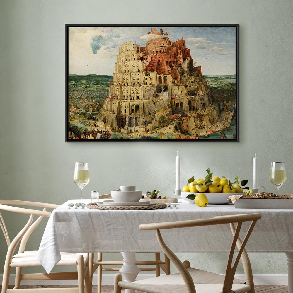 Tower of Babel Renaissance Architecture Canvas Print