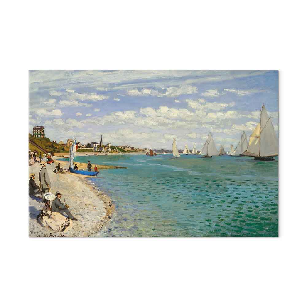 Monet Regatta at Sainte-Adresse Classic Canvas Print