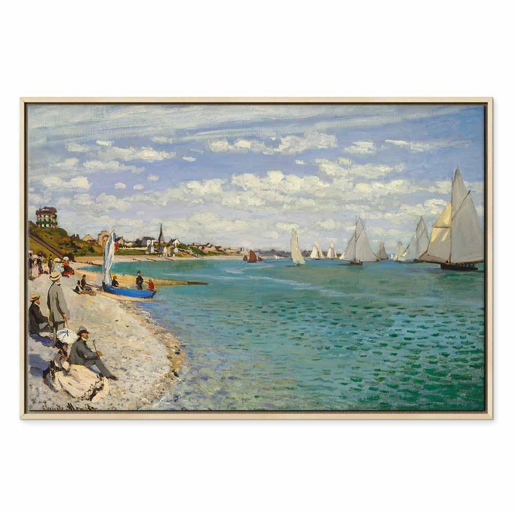 Monet Regatta at Sainte-Adresse Classic Canvas Print